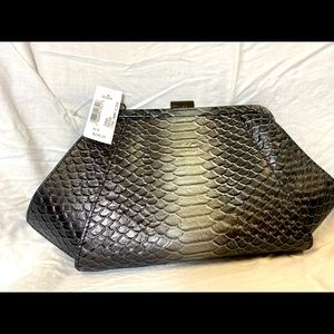 Zac Posen Pewter Clutch